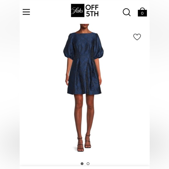 Vince Camuto Dresses & Skirts - Vince Camuto Blue Floral Textured Minidress